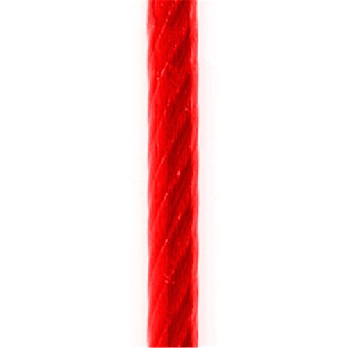 WIRE ROPE GAL 3.5MM WIRE (6 X 19) FIBRE CORE PVC COATED RED G1570